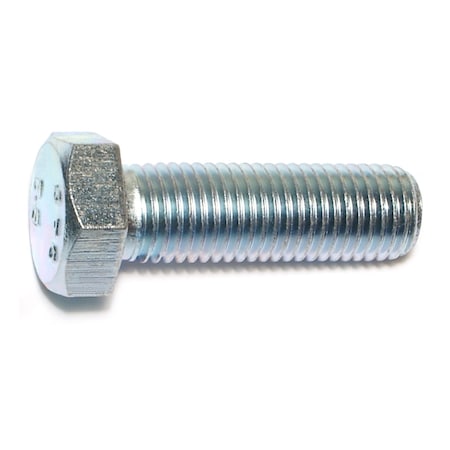 Midwest Fastener Class 8.8, M16-2.00 Hex Head Cap Screw, Zinc Plated Steel, 50 mm L, 10 PK 50508